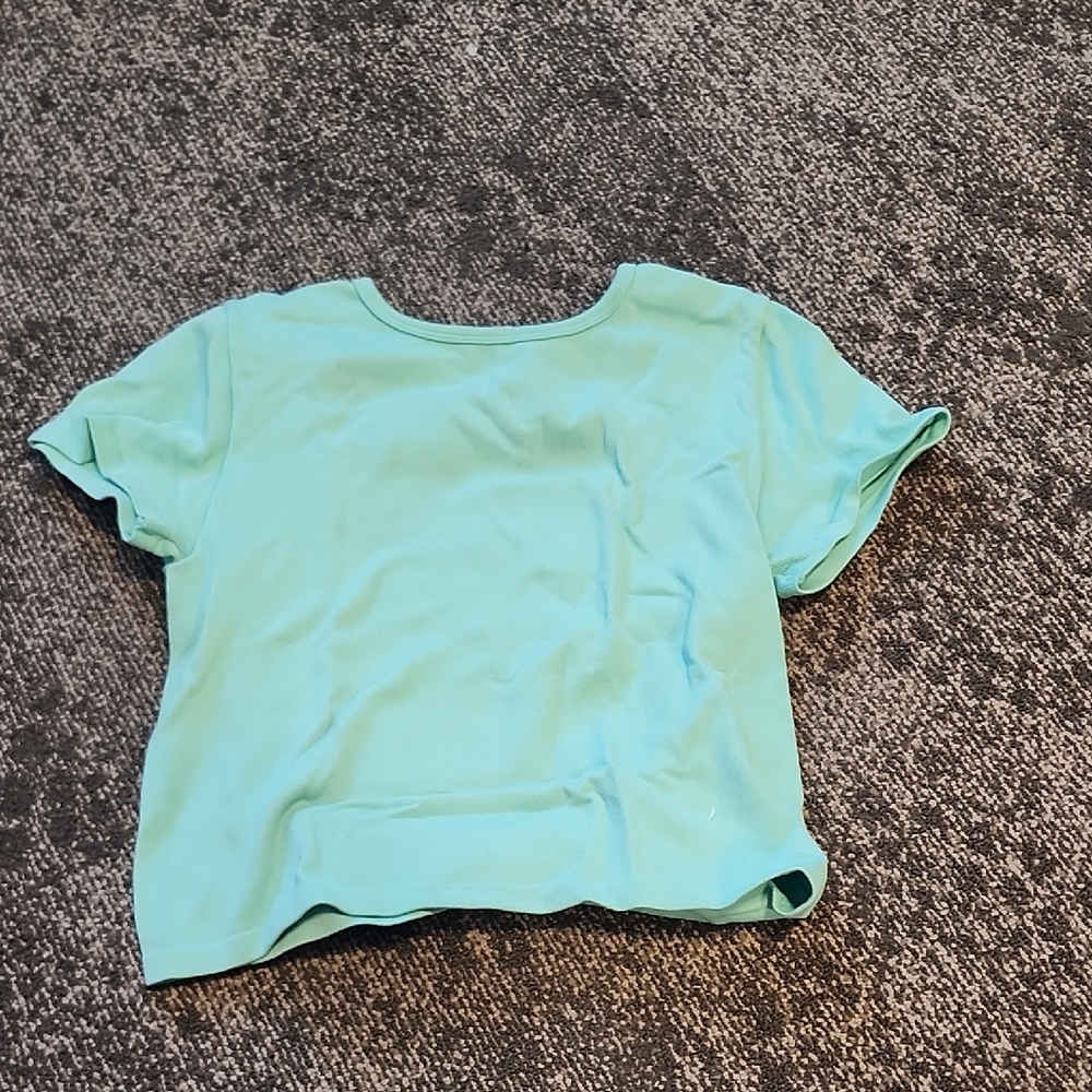 Aqua Short Sleeve Top